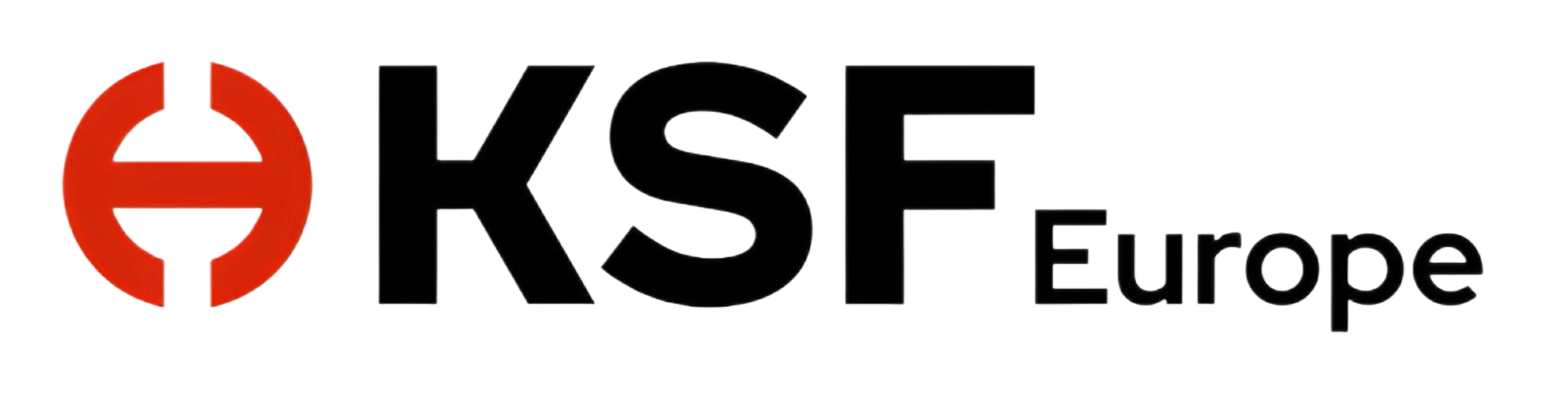 KSF Europe logo featuring bold, modern typography with a clean and professional design, symbolizing innovation and reliability in lifting equipment solutions.